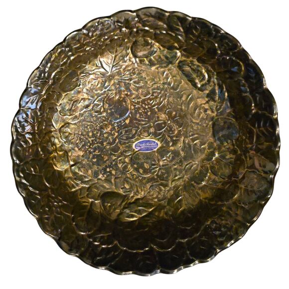 VTG Reed & Barton #115 Silverplate Embossed Strawberries  Plate 13 3/4" Platter - Picture 3 of 6